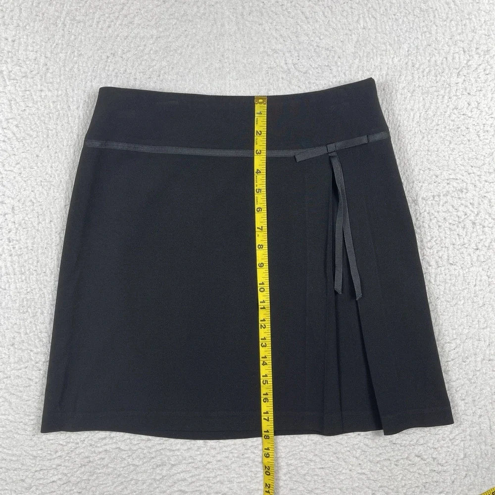 Pantology‎ Skirt Womens 8 Black Cute Bow-tie Casual Office Travel Preppy School
